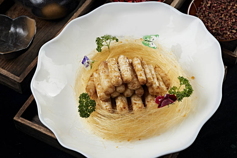 油炸蜜汁马牙长山药图片