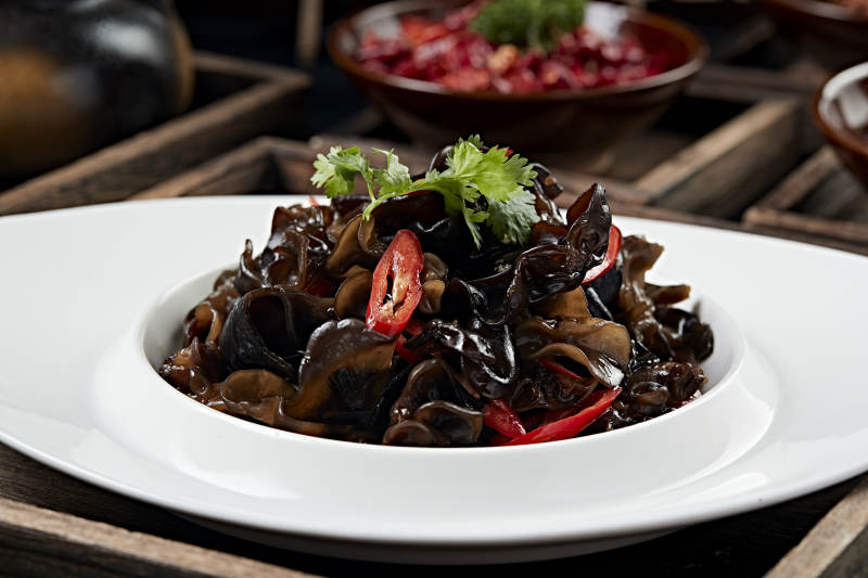 凉拌捞汁木耳图片