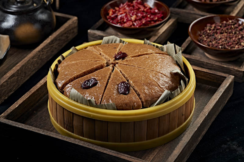 美味香蒸蜂蜜红糖红枣糕图片