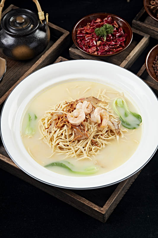 大虾仁烫干丝图片