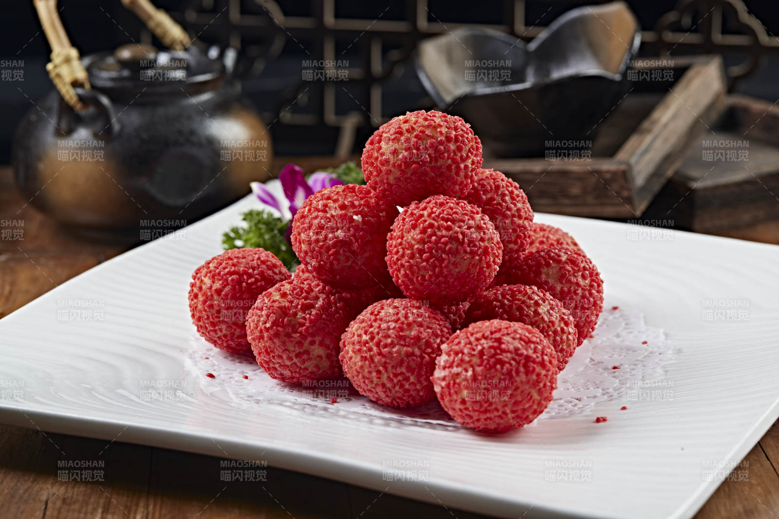 美味荔枝大虾球图片