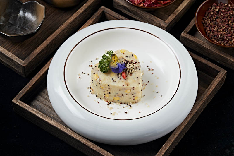 土豆泥玉米藜麦杂粮粗粮糕图片