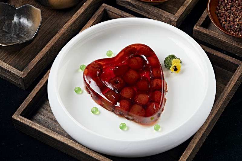 水晶之恋婚宴甜片山楂糕图片