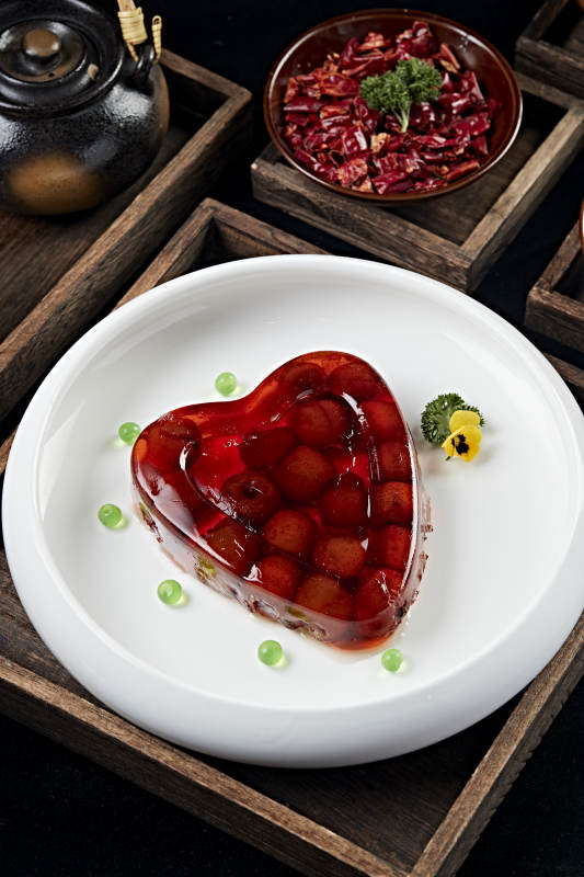 水晶之恋婚宴甜片山楂糕图片