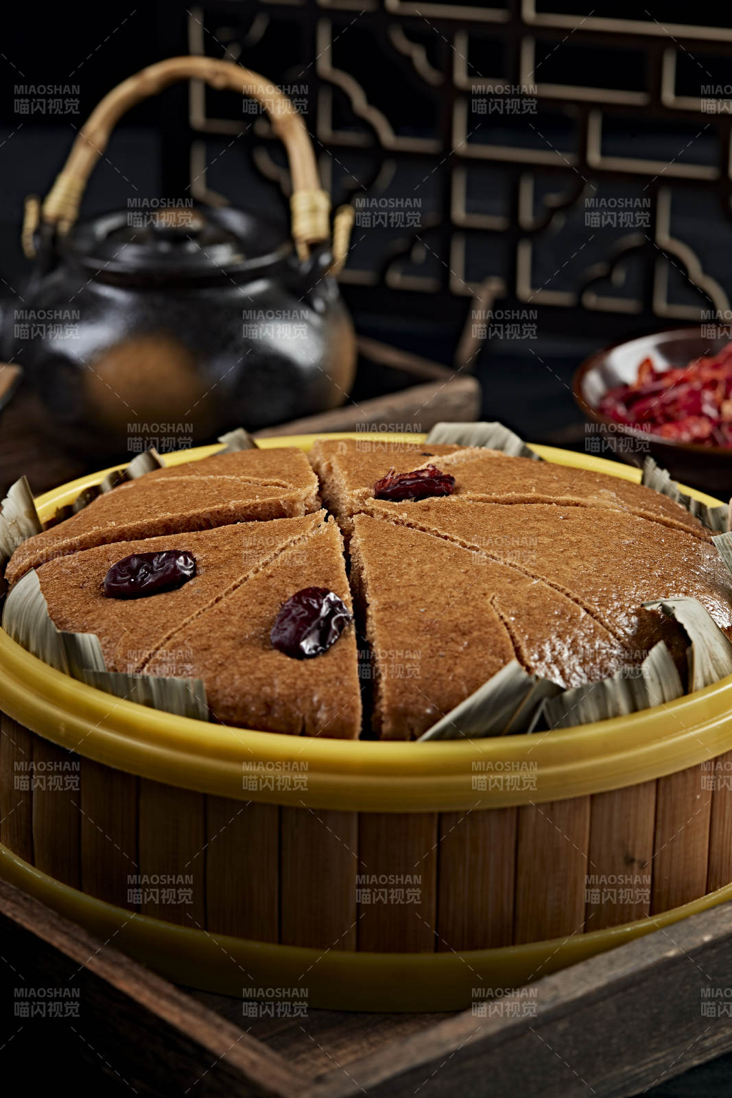 美味香蒸蜂蜜红糖红枣糕图片