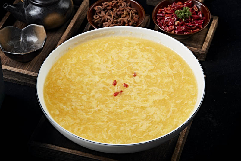 鸡蛋玉米羹图片