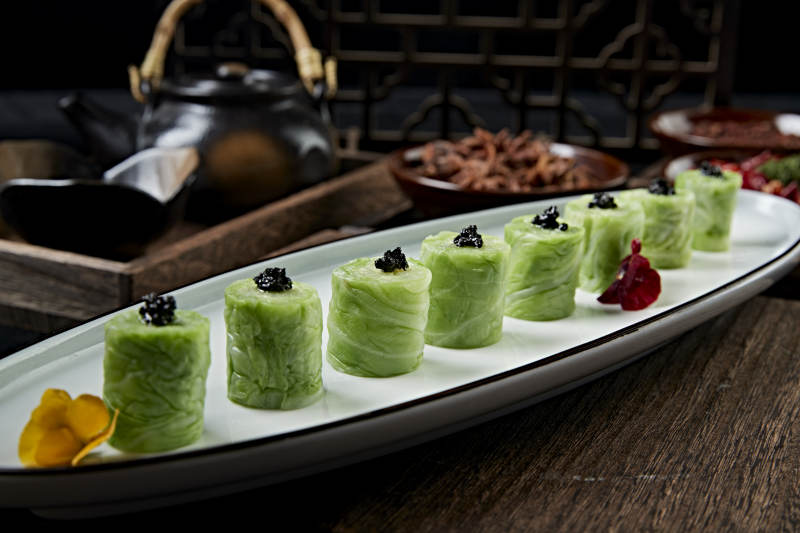 黑松露水煮包菜卷图片