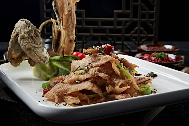 椒麻香辣干炸野生草鱼片图片