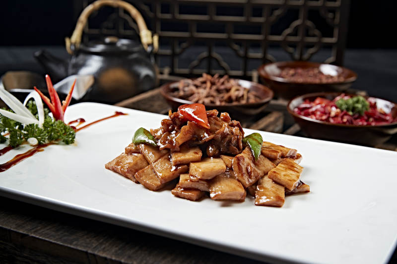 酱爆螺片杏鲍菇片图片