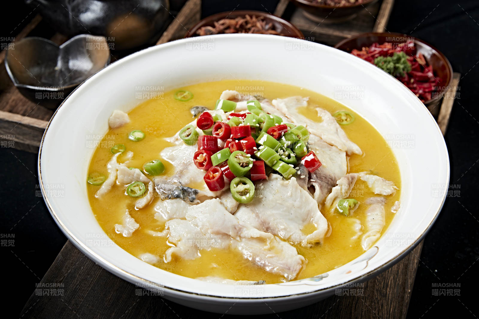 藤椒酸汤鱼片图片