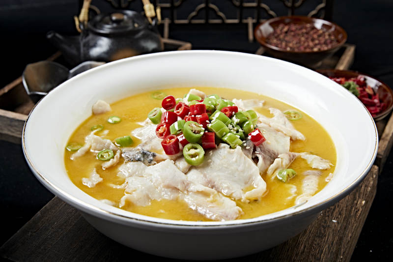 藤椒酸汤鱼片图片