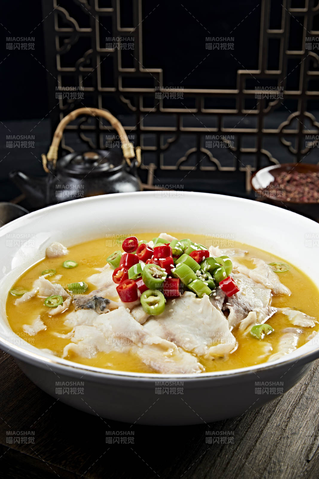 藤椒酸汤鱼片图片