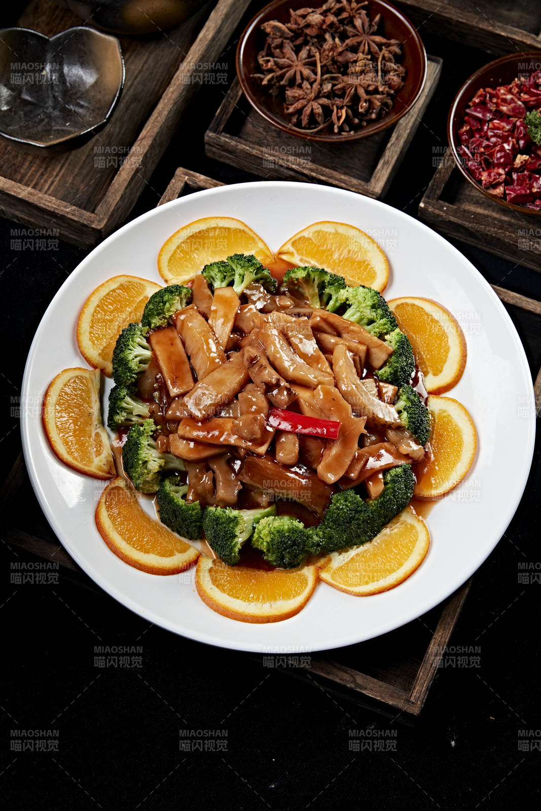 卤菜葱烧海参皮图片