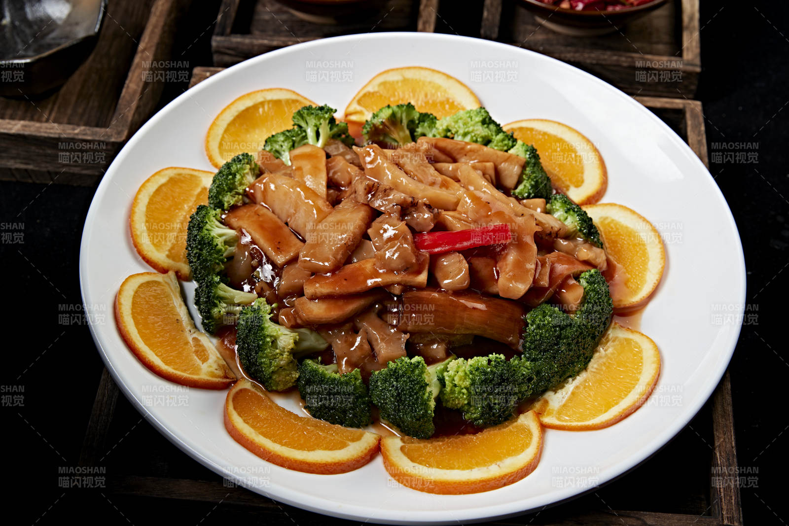 卤菜葱烧海参皮图片