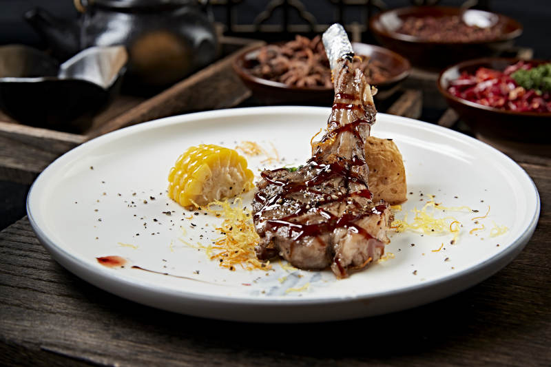 铁板波尔多法式铁板羊排图片