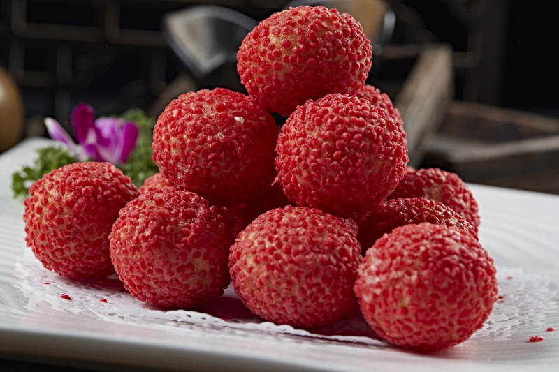 美味荔枝大虾球图片