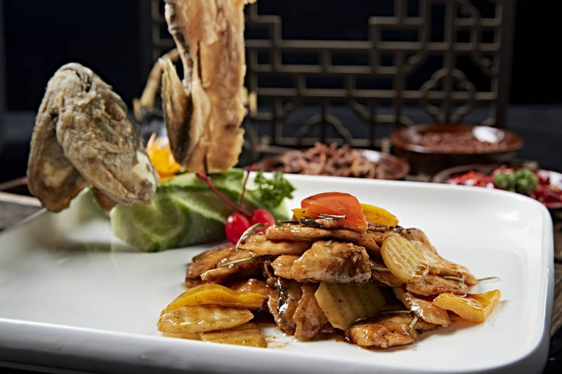 酱爆彩椒山药皖鱼片两吃皖鱼图片