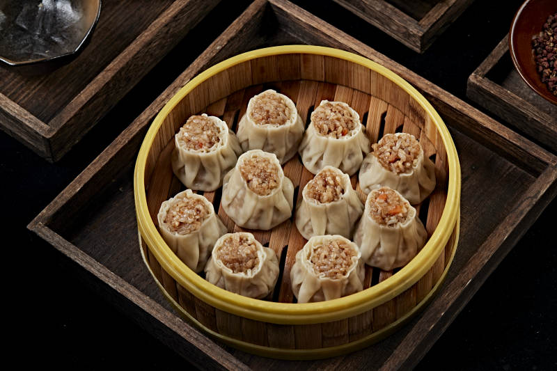 热腾腾的莜面烧麦图片