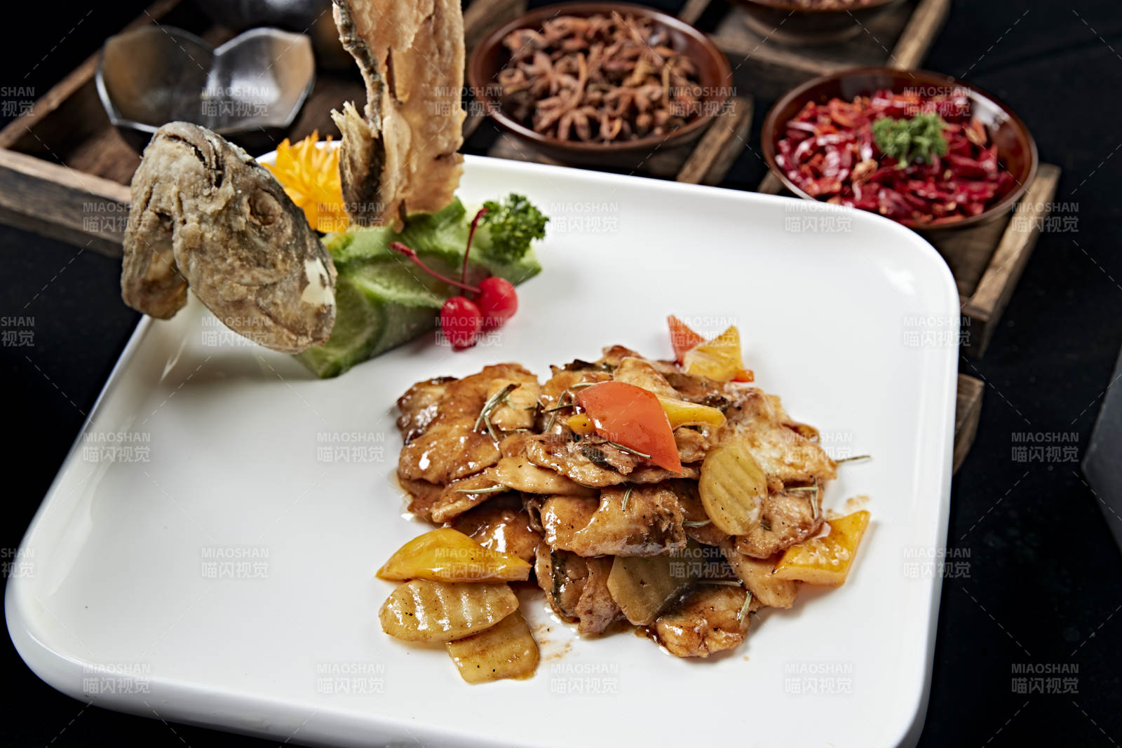 酱爆彩椒山药皖鱼片两吃皖鱼图片