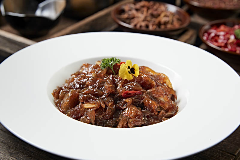 美味红油凉拌老醋蛰头图片