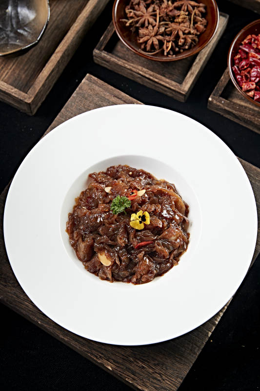 美味红油凉拌老醋蛰头图片