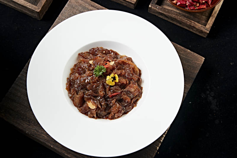 美味红油凉拌老醋蛰头图片