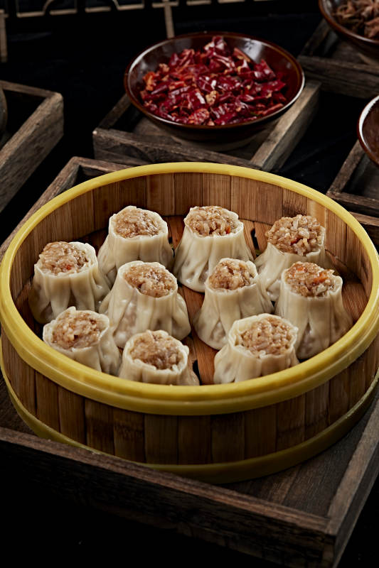 热腾腾的莜面烧麦图片