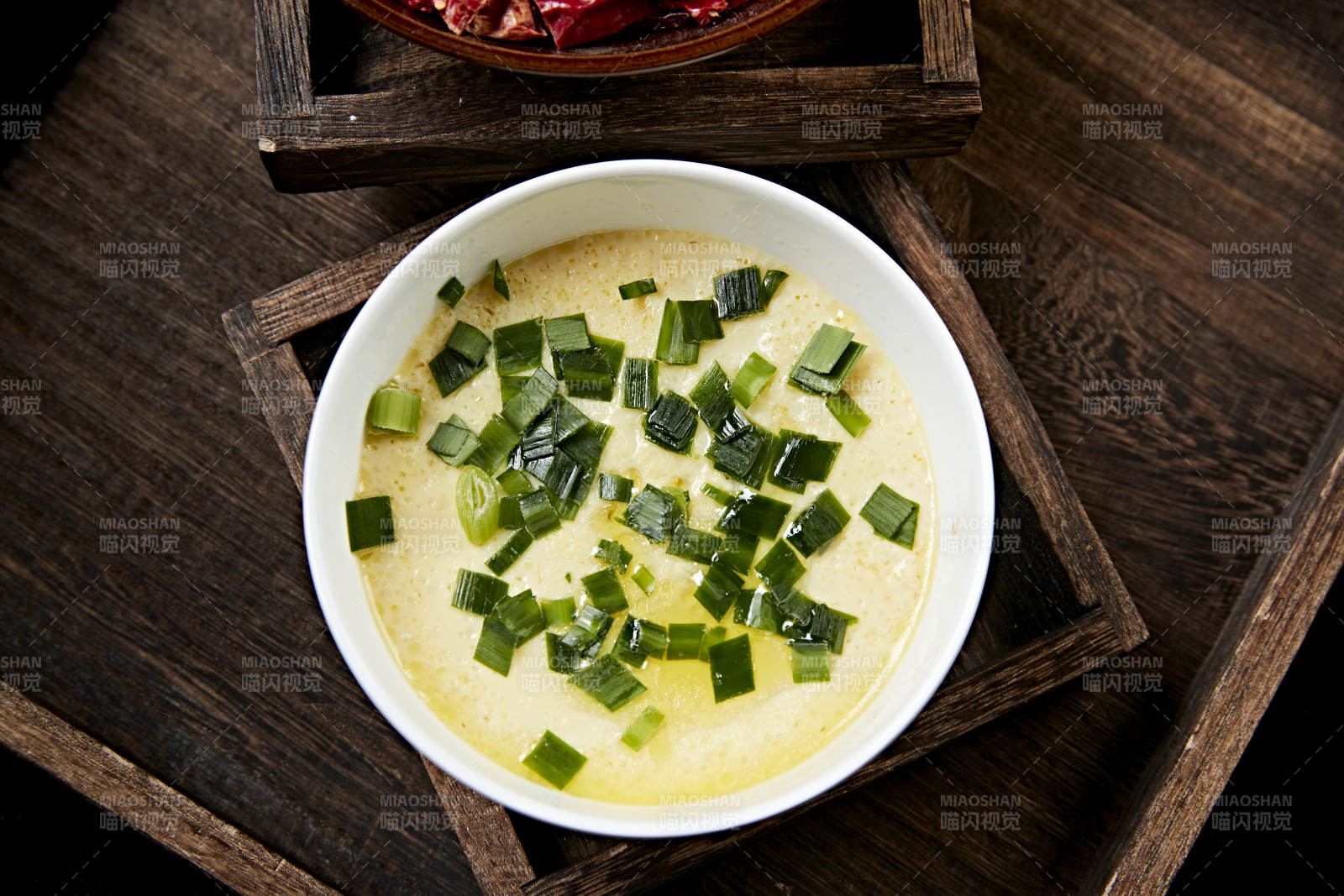 韭菜蒸水蛋图片