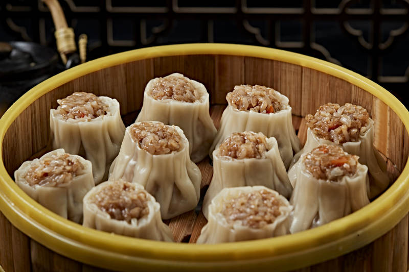 热腾腾的莜面烧麦图片