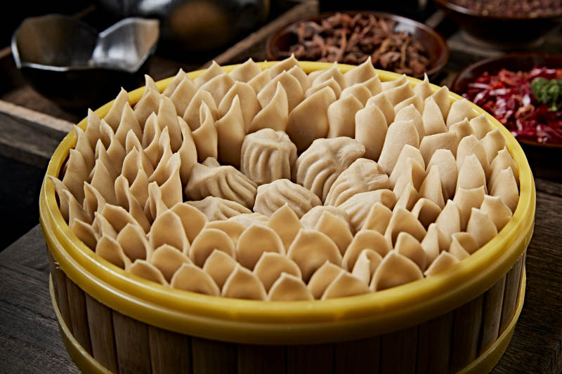 张家口地区特色美食坝上莜面组合餐图片