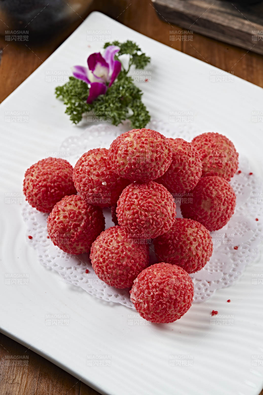 美味荔枝大虾球图片