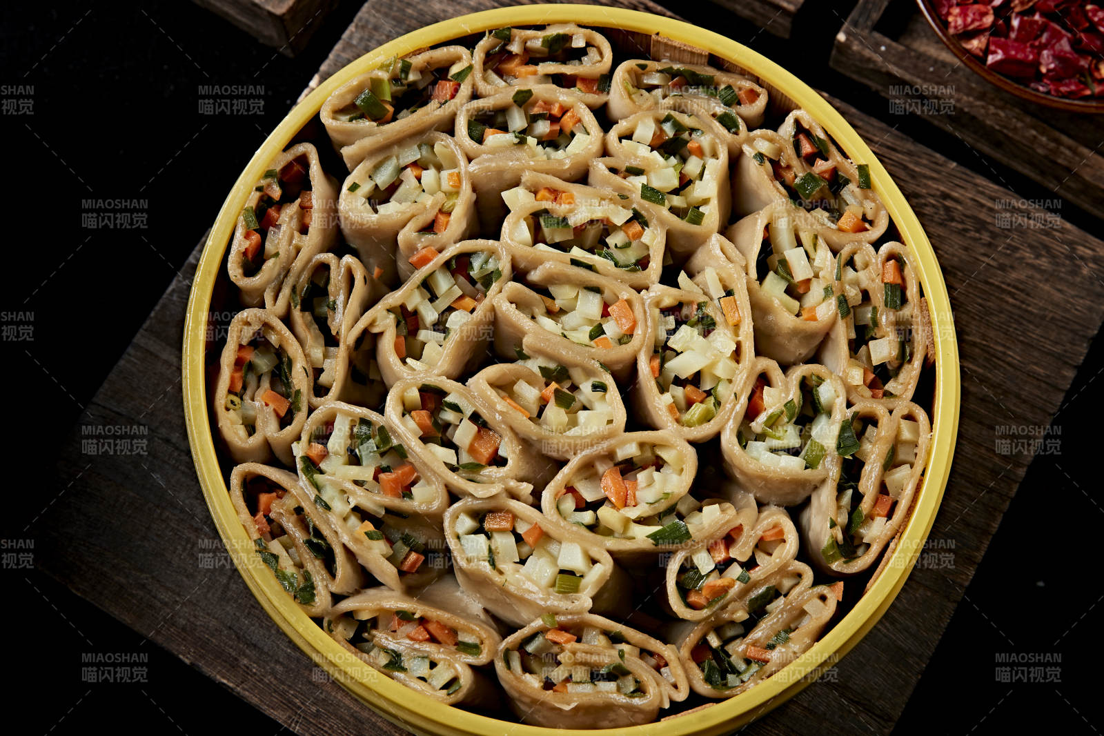 张家口地区特色美食坝上莜面组合餐图片