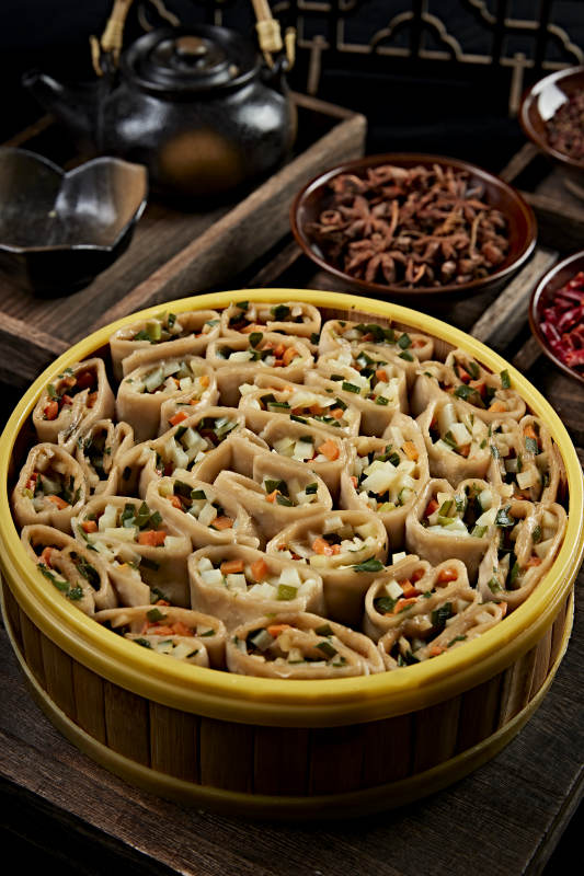 张家口地区特色美食坝上莜面组合餐图片