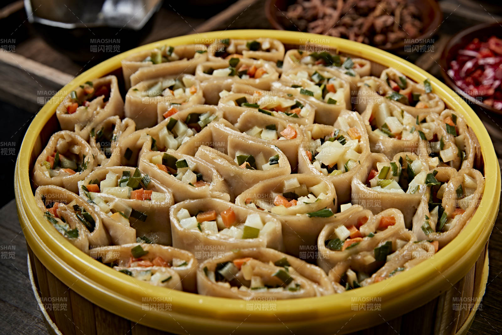 张家口地区特色美食坝上莜面组合餐图片