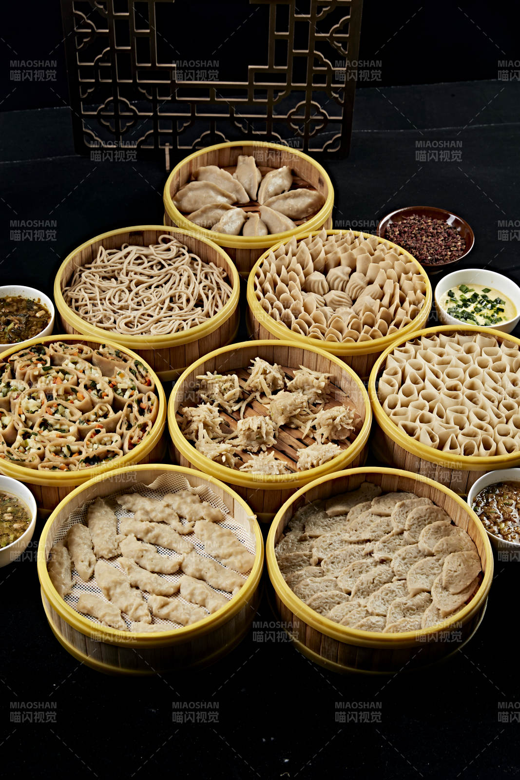 张家口地区特色美食坝上莜面组合餐图片