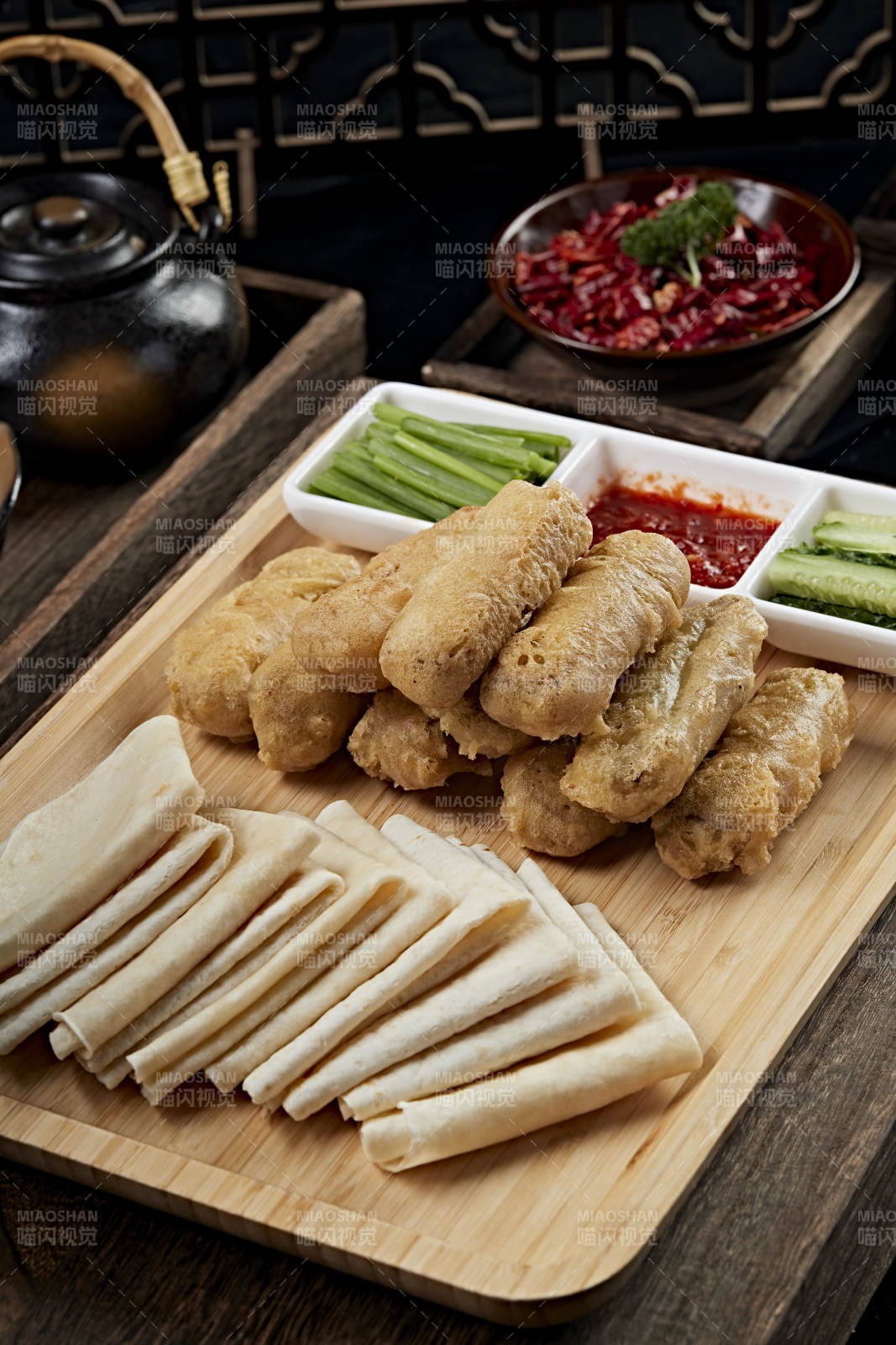 干炸里脊卷饼图片