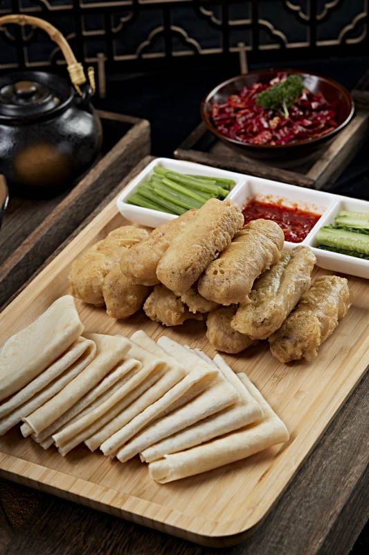 干炸里脊卷饼图片