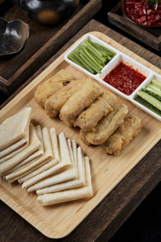 干炸里脊卷饼图片