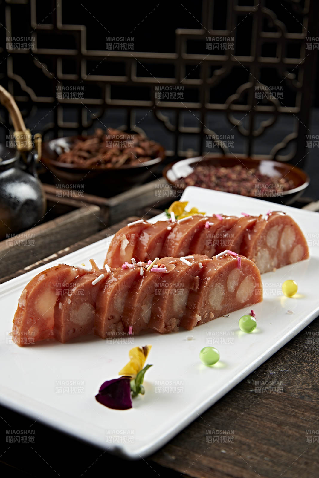 桂花蜜黄米藕图片