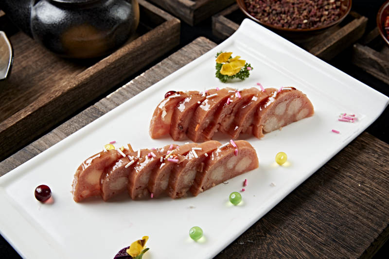 桂花蜜黄米藕图片