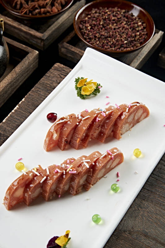 桂花蜜黄米藕图片