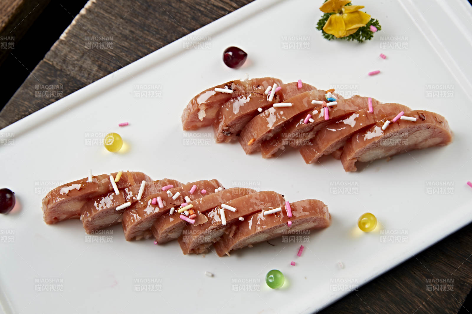 桂花蜜黄米藕图片