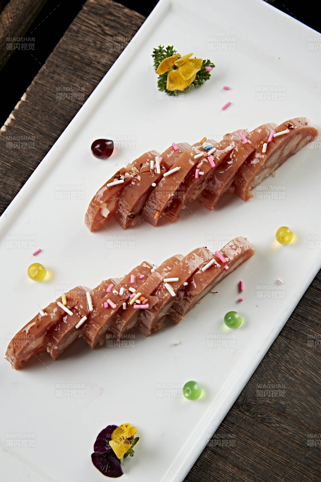 桂花蜜黄米藕图片