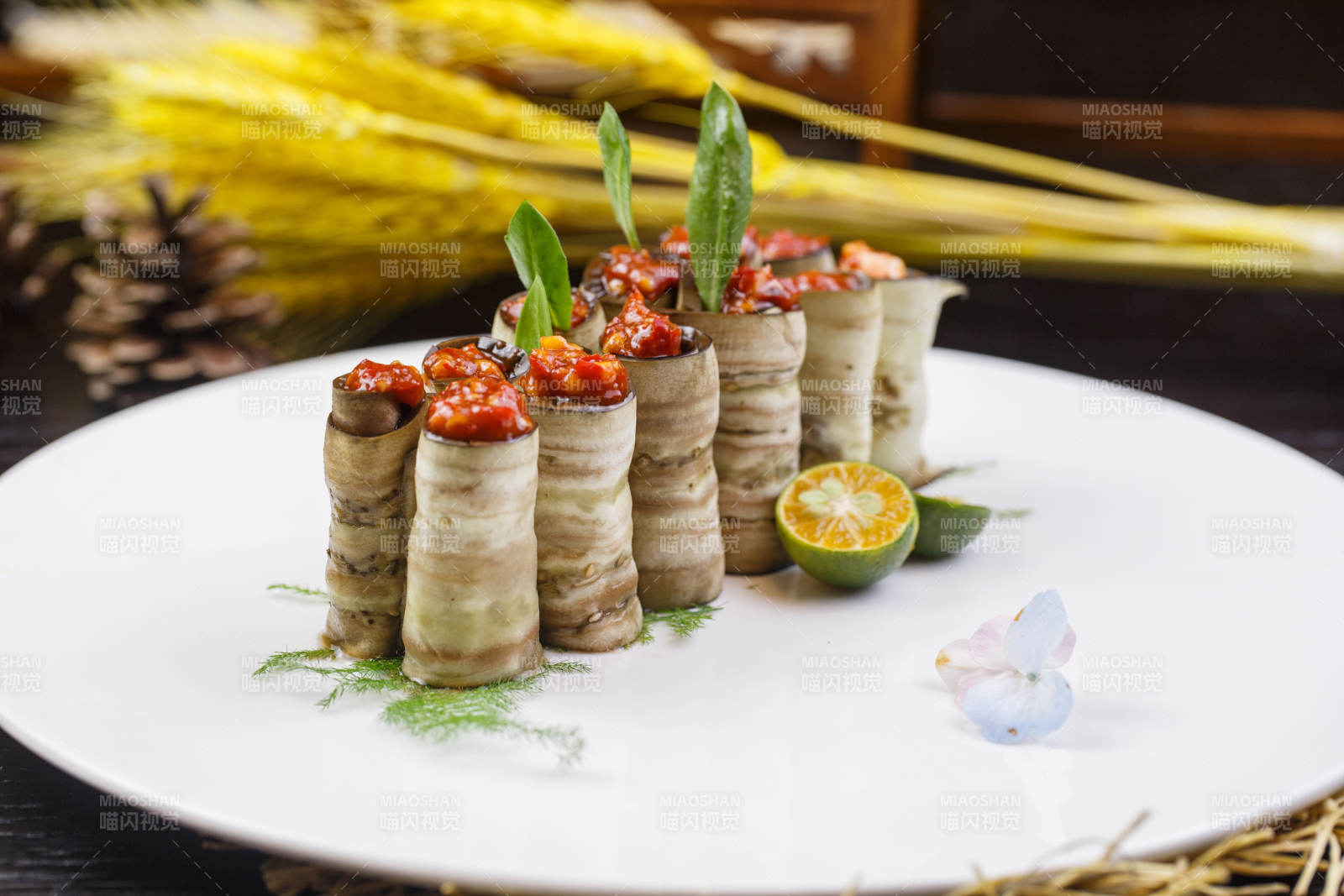 秃黄油蒸茄卷图片