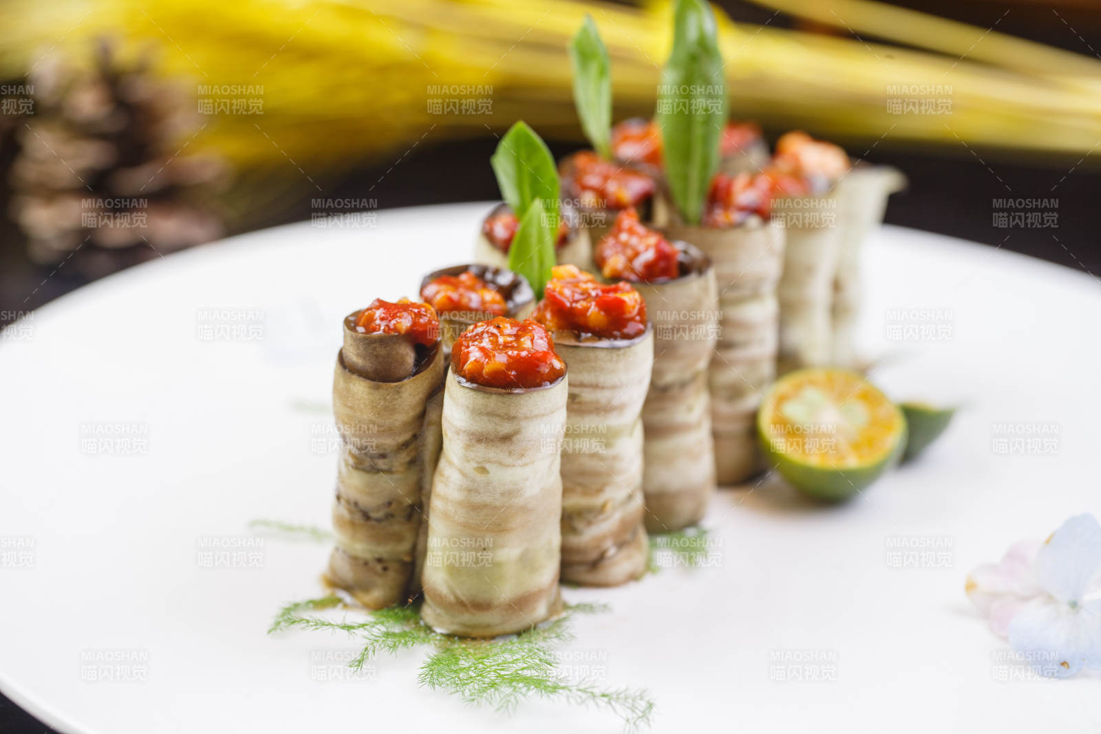 秃黄油蒸茄卷图片