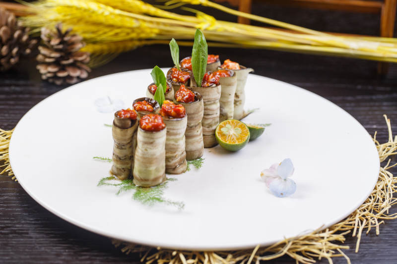 秃黄油蒸茄卷图片