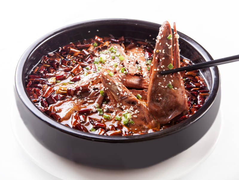 香锅辣鸭头图片