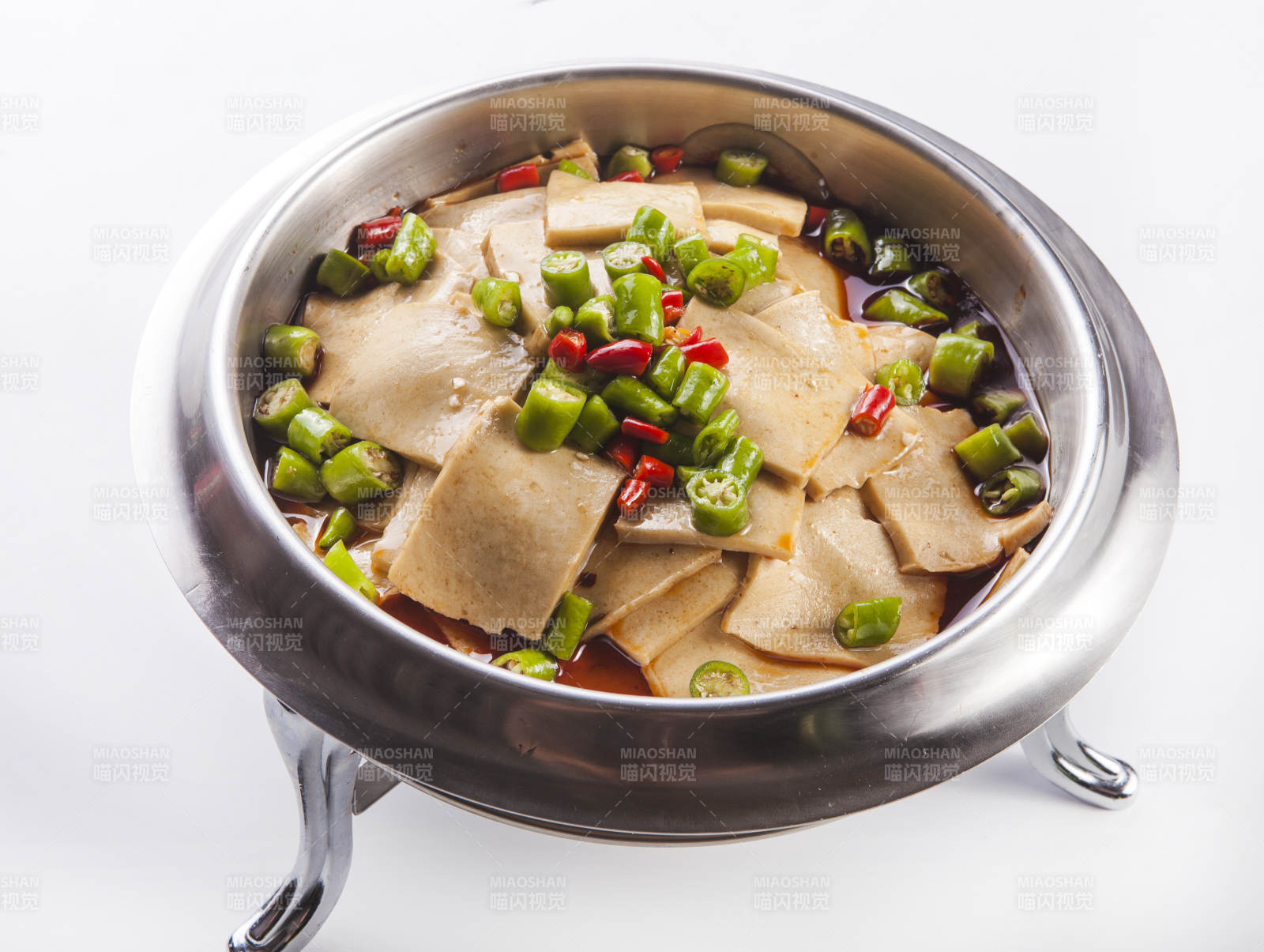 锅仔米椒豆腐干图片