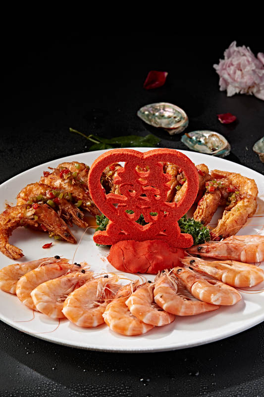 喜宴菜品两吃海捕虾图片