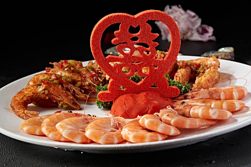 喜宴菜品两吃海捕虾图片